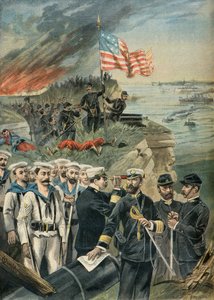 Landing of American Troops at Guantanamo, Spanish-American War in 1898