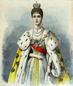 Portrait of Alexandra Feodorovna in Coronation Costume