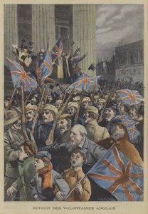 Soldiers of the City of London Imperial Volunteers Marching Through London on Their Return from the Boer War by Fortune Louis Meaulle