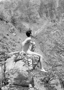 Male Nude in the Mountains