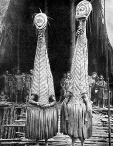 Goblin Masks and Visors Worn as Beauty Aids, Papua New Guinea, 1936