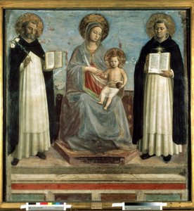 The Virgin and the Child with Sts Dominic and Thomas Aquinas by Fra (c.1387 1455) Angelico