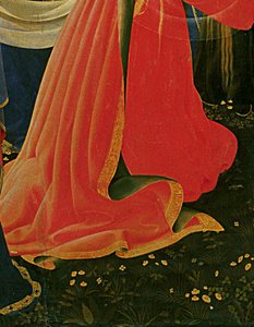 Santa Trinita Altarpiece, frame and pinnacles by Lorenzo Monaco (detail)