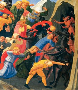 Hell with Demons Organizing Damned (detail) from Last Judgment by Giovanni da Fiesole known as Fra Angelico