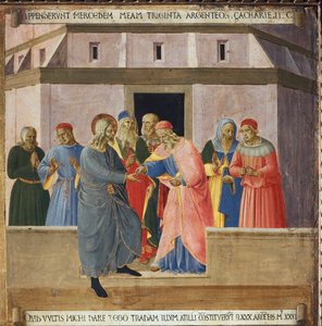 Judas Went to the Chief Priests and Agreed to Hand Over Jesus in Exchange for Thirty Silver Coins. Life of Christ, Armadio degli Argenti