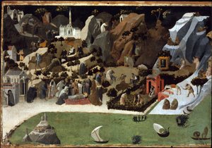 Scenes from the Lives of the Desert Fathers (Thebaid) by Fra (c.1387 1455) Angelico