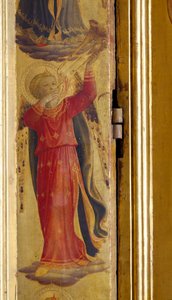 Angel Playing a Trumpet (detail)