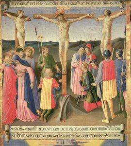 Christ on the Cross between the Two Thieves, (detail) by Fra Angelico