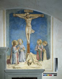 Crucifixion with the Virgin Mary and Saint Cosme by Fra Angelico