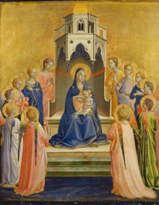 Madonna and Child Enthroned and Twelve Angels