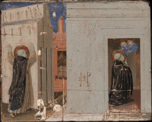 The Vision of Pope Innocent III; Saints Peter and Paul Appearing to Saint Dominic by Fra Angelico