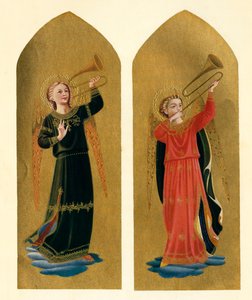 Two Angels with Trumpets by Fra Angelico
