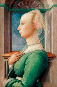 Profile Portrait of a Young Woman