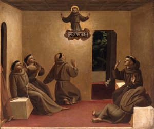 Apparition of Saint Francis at Arles, Scenes from the Life of Saint Francis of Assisi, ca 1429
