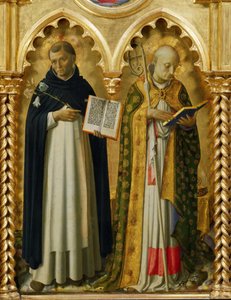 Saints Dominicus and Nicholas of Bari from the Perugia Altarpiece, ca 1437 by Fra Giovanni Angelico da Fiesole