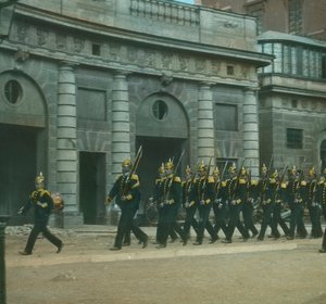 Changing the Guard at the Palace, Stockholm, Sweden by Fradelle and Young