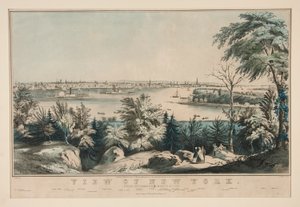 View of New York from Weehawken-North River by Frances Flora Bond Palmer