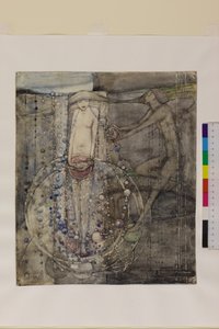 Man Makes the Beads of Life but Woman Must Thread Them, c.1912-15 by Frances Macdonald