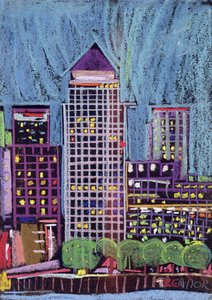 Canary Wharf in London Docklands by Frances Treanor