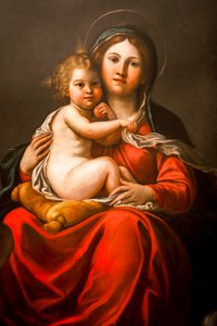 Madonna and Child with Angels (detail)