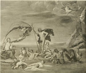 The Maritime Realm, Neptune and Amphitrite by Francesco Albani