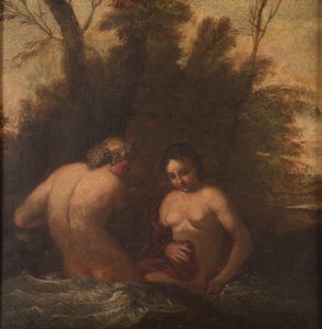 Two Bathing Nymphs by Francesco Albani