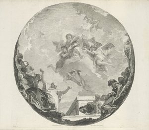 Ascension of Mary by Francesco Bartolozzi (attributed to)
