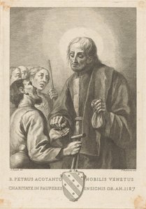 B. Petrus Acotanto Noble Venetian Known for Charity to the Poor, Died in 1187 by Francesco Bartolozzi