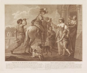 Edward II the Martyr and Elfrida by Francesco Bartolozzi