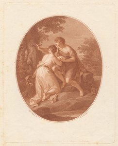 Paris and Oenone by Francesco Bartolozzi