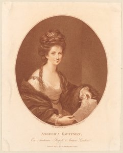 Portrait of Angelika Kauffmann by Francesco Bartolozzi