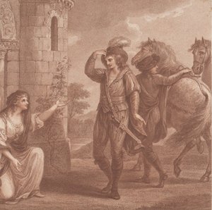 Prince Edmund, surnamed Ironside and Algitha by Francesco Bartolozzi
