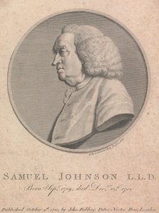 Samuel Johnson by Francesco Bartolozzi