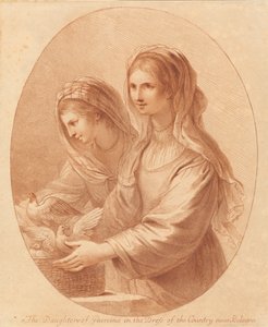 The Daughters of Guercino by Francesco Bartolozzi