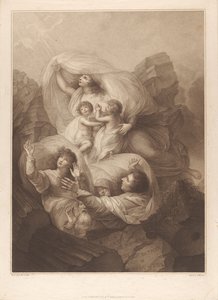 The Resurrection of a Pious Family From Their Tomb at the Last Day by Francesco Bartolozzi