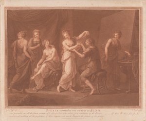 Zeuxis Composing the Picture of Juno by Francesco Bartolozzi