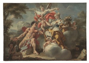 One of a Pair of Allegories by Francesco Celebrano