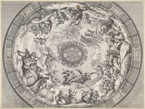 Cupola Decoration with Old Testament Figures and Angels by Francesco Faraone Aquila