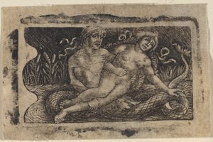Triton and Nymph by Francesco Francia or Peregrino da Cesena