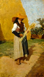 Study for Gleaner (Female Fieldhand)