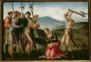 The martyrdom of a female saint