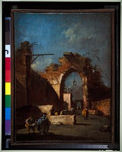 A Capriccio Pair by Francesco Guardi