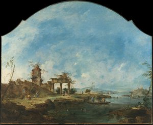 Fantastic Landscape, c.1765 by Francesco Guardi