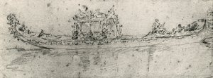 Gondola reserved for ambassadors by Francesco Guardi