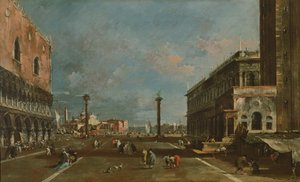 San Marco Piazzetta, Venice by Francesco Guardi