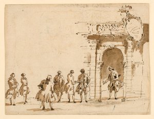 Sketch for a Reception at Palazzo Surian by Francesco Guardi
