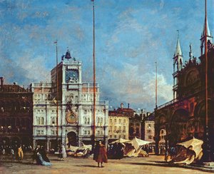 The Clock Tower, Venice by Francesco Guardi