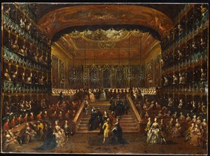 The Dinner and Ball in the Teatro San Benedetto Venice, in Honour of the Conti Del Nord, 22nd January 1782