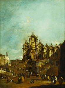 The Loggia Erected in Campo San Zanipolo, Venice, in Front of the Scuola di San Marco for the Benediction of Pope Pius VI in 1782