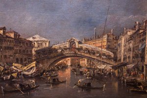 The Rialto Bridge in Venice, 1760